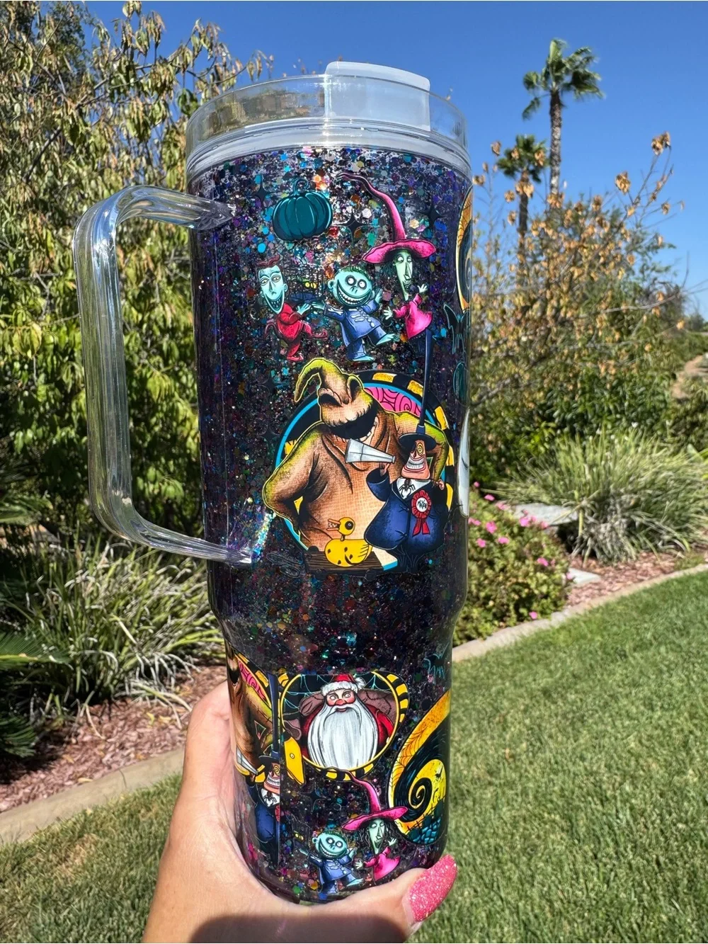 Nightmare Before Christmas Snow globe Tumbler 40oz